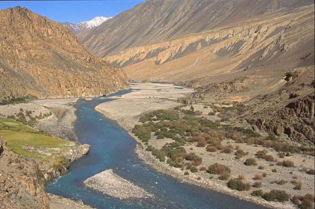 La vallée de la Yarkand près de son confluent avec la Surukwat. 14 septembre 1993.