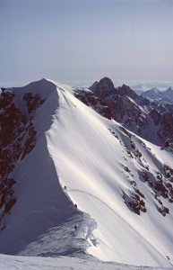 Vers le sommet du Snetoppen - 22 avril 1984.