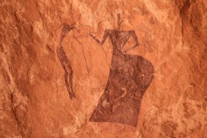 Peinture rupestre du Tassili des Ajjer
