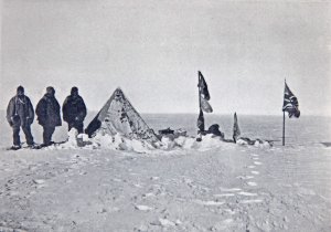 Le dernier campement le plus près du Pôle après 60h de blizzard. 9 janvier 1909.